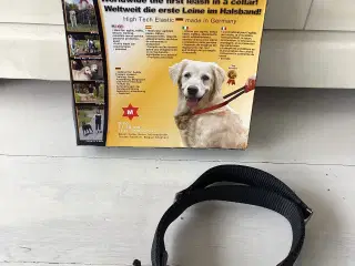 Hundehalsbånd med håndtag str M