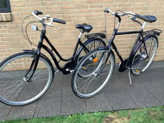 Cykler dame og herre  samlet pris. 
