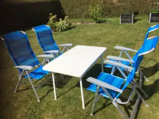 Campingbord og stole