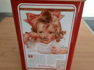 Kellogg dåse med motiv