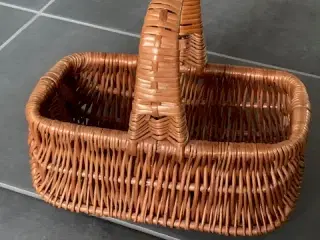 Hollænder kurv med hank, pil - lille/mini - som ny