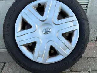 4 x Vinterdæk Continental 205/60 R16 med stålfælge