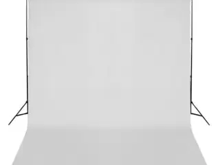 Fotobaggrund i bomuld hvid 300 x 300 cm