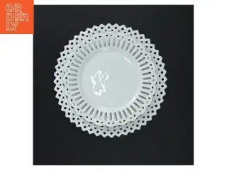 2 Vintage porcelæn tallerkener (str. Ø. 17,5 cm. og. 21,5 cm)