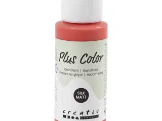 Plus Color Hobbymaling, julerød, 60ml/ 1 fl.