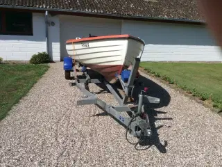 Jolle og bådtrailer