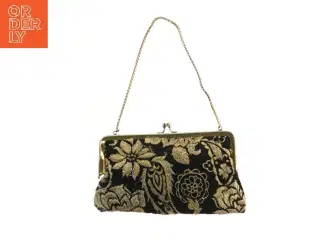 Vintage fra 60erne Clutch med guldmønster (str. 18x10 cm)