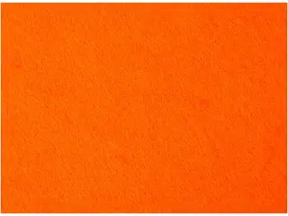 Orange Hobbyfilt 42x60 cm - 3 mm Tykkelse