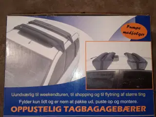 Spritny oppustelig tagbagagebærer.