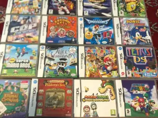 Nintendo Ds spil, Mario, Tetris,Spongebob, StarFox