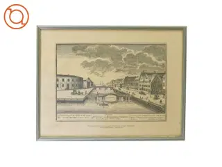 Kobberstik af København (str. 33 x 25 cm)