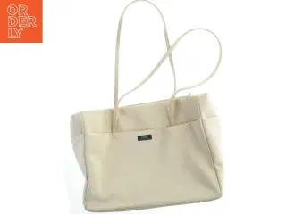 Beige skuldertaske i kunstlæder fra InWear (str. 37x28 cm)