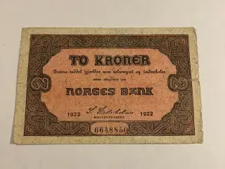 Norge 2 kr 1922