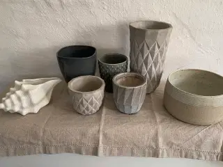 7 stk urtepotte- skjulere