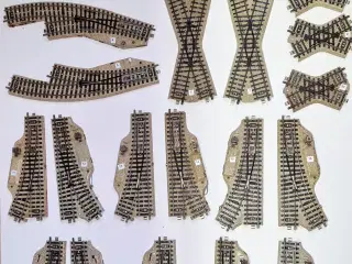 Märklin sporskifter og kryds type M