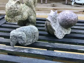 Granit dyr havefigur 