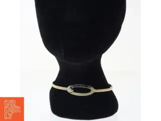 Guldarmbånd med perle (str. 11 cm)