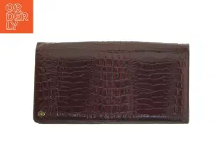 Elegant pung med krokodillemønster (str. 26x14 cm)