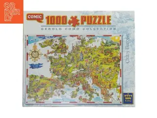 Crazy Europe 1000 brikker puslespil fra King (str. 1000 brikker)