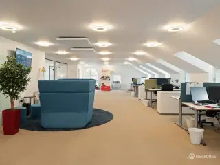 Lyst og indbydende kontorlokale
