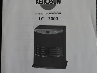Kamin med blæser og timer