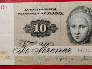 10 KRONE 1975 BEDRE ÅR Cathrine Sophie Kirchhoff