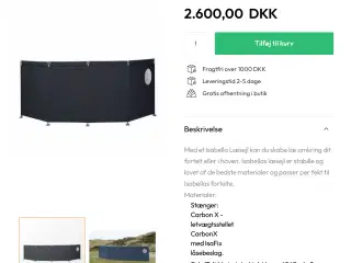 Isabella læsejl 4 fløje 