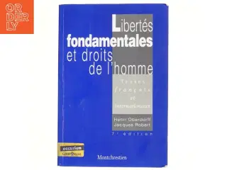 Libertés fondamentales et droits de l&#180;homme