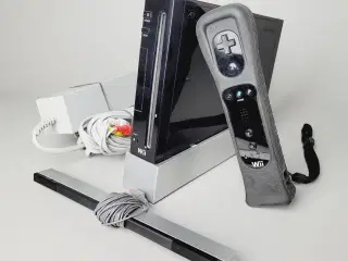 ⭐️· 🎮 Nintendo Wii konsol, sort, med tilbehør 