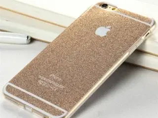 Guld glimmer cover iPhone 5 5s SE 6 6s