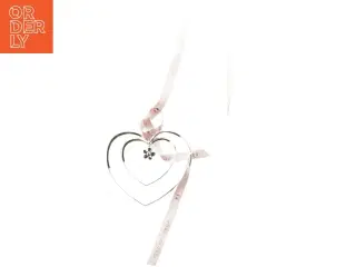 Hjerteformet dekoration med bånd fra Rosendahl (str. 8,5 cm)