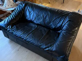 2 personers Lædersofa