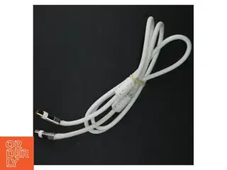 Hvidt kabel med rundt stik (str. 160 cm)