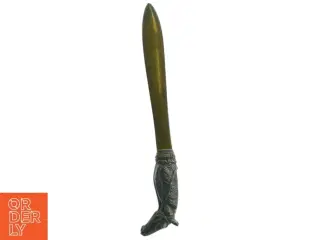 Antik Heste brevåbner i metal (str. Totallængde. 25 cm)