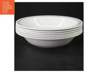 Seks dybe tallerkener fra Waca (str. Ø. 21 cm. 6 stykker)