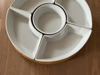 Snack skål/fad på drejeplade