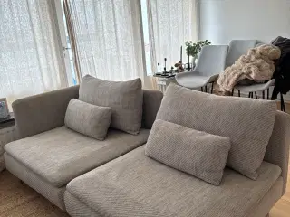 Söderhamn 3-pers. sofa i Viarp beige/brun