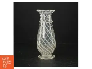 Glas vase (str. Ø. 8 cm. længde. 20 cm)