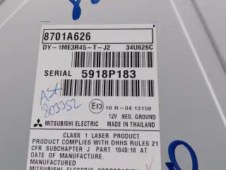 8701A626  Autoradio