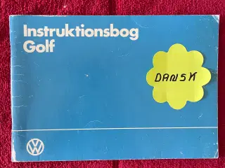 Instruktionsbog Golf Årgang December 1984