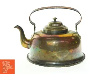 Antik kobberkedel tekande (str. 24 x 17 cm)
