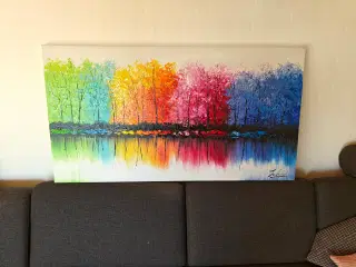 Maleri "Colorful Trees" 