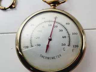 ⭐️- Vintage rundt termometer i lommeursform