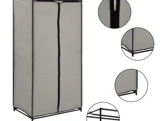 Klædeskab 75 x 50 x 160 cm grå