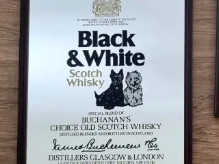 Retro spejl, Black and white scotchs whisky 