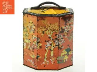 Vintage Peek Frean & Co. Ltd. metal container fra Peek Frean & Co. Ltd. (str. Ø 12x12,5 cm)