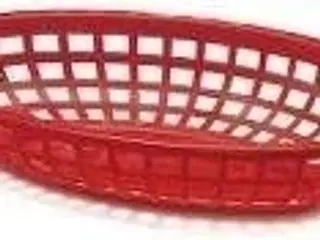 54 stk. Kurv fastfood oval B235 x D150 mm rød Polyethylen
