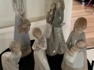 LLardro porcelæns figur 5 stk 