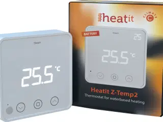 Heatit Z-Temp2 Z-Wave battery temperature sensor  