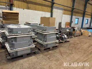 Varme/køle anlæg - med diverse tilbehør